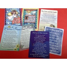  Prayer Cards--wallet style--Assorted